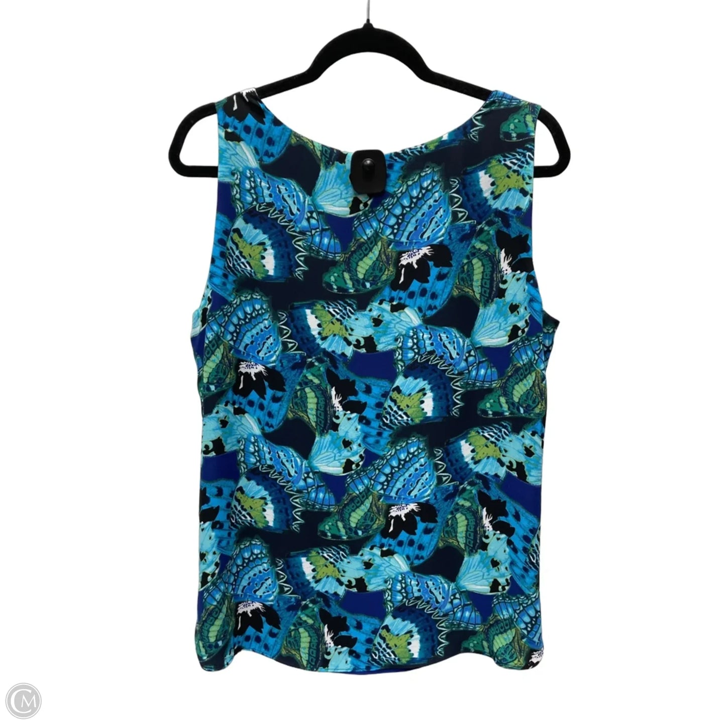 Top Sleeveless By Clothes Mentor In Blue & Green, Size: Xl