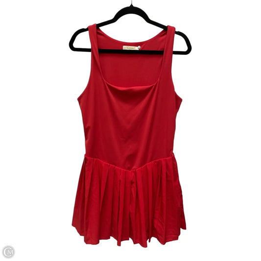 Athletic Dress By Clothes Mentor In Red, Size: Xl