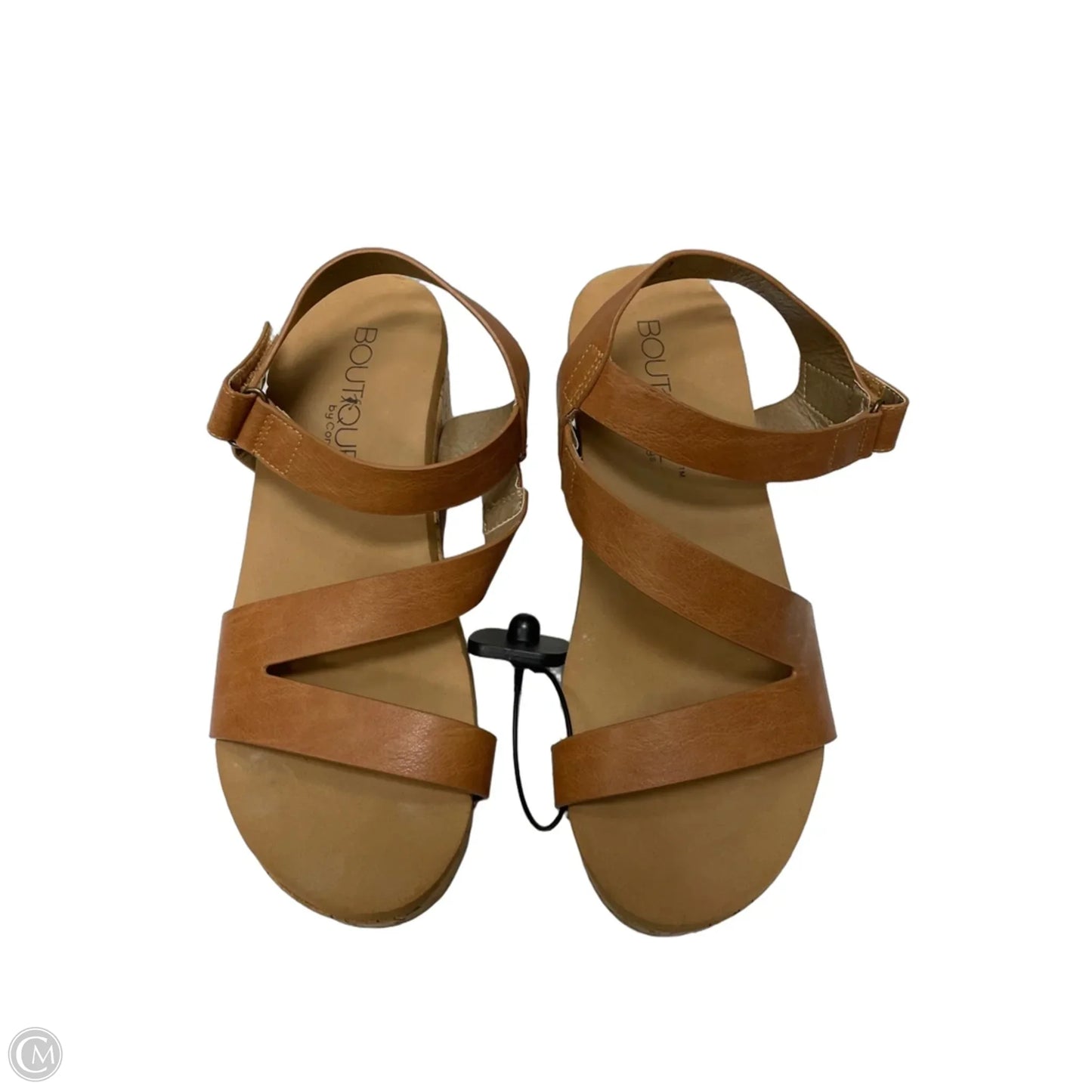 Sandals Heels Wedge By Corkys In Tan, Size: 9