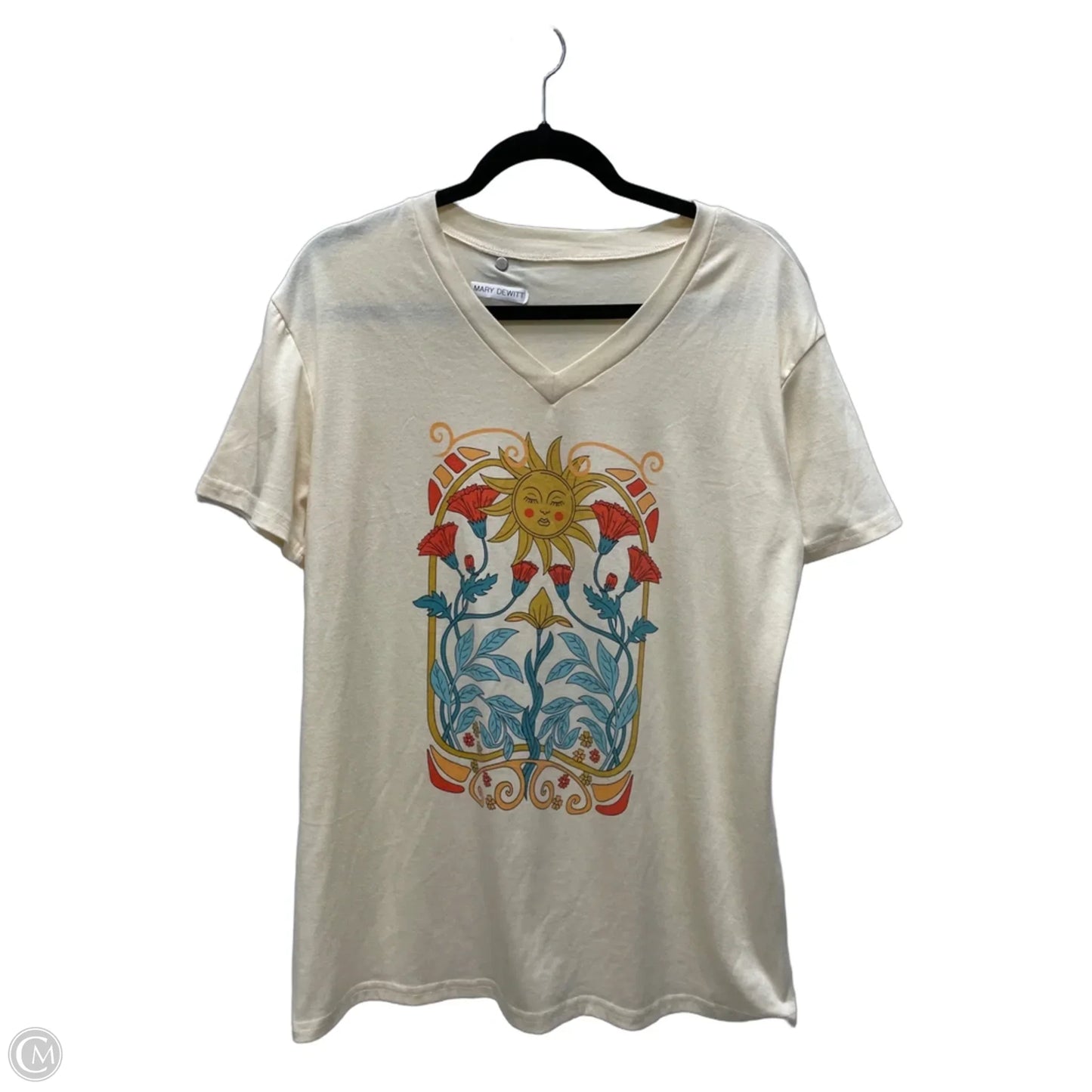 Top Short Sleeve By Clothes Mentor In Yellow, Size: L