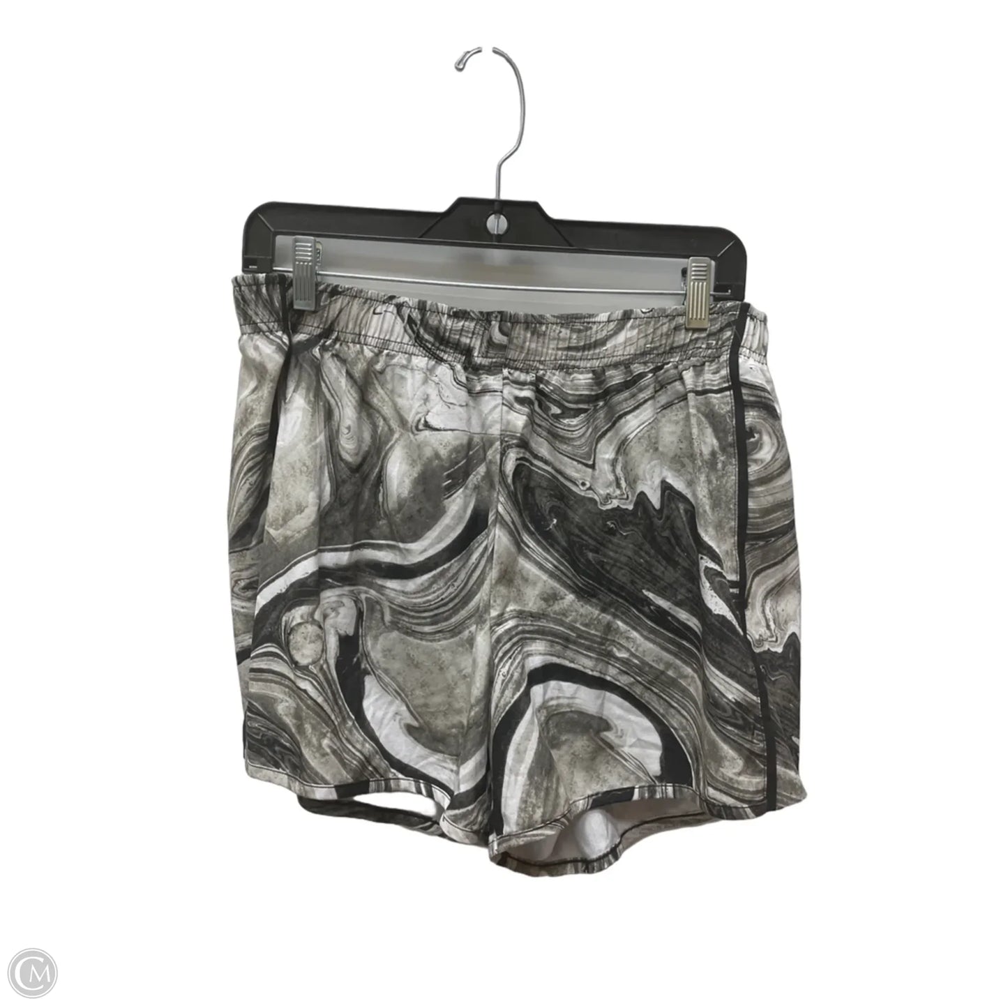 Athletic Shorts By Xersion In Black & Grey, Size: L