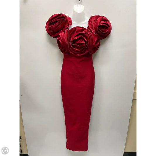 Dress Party Long By Fashion Nova In Red, Size: S