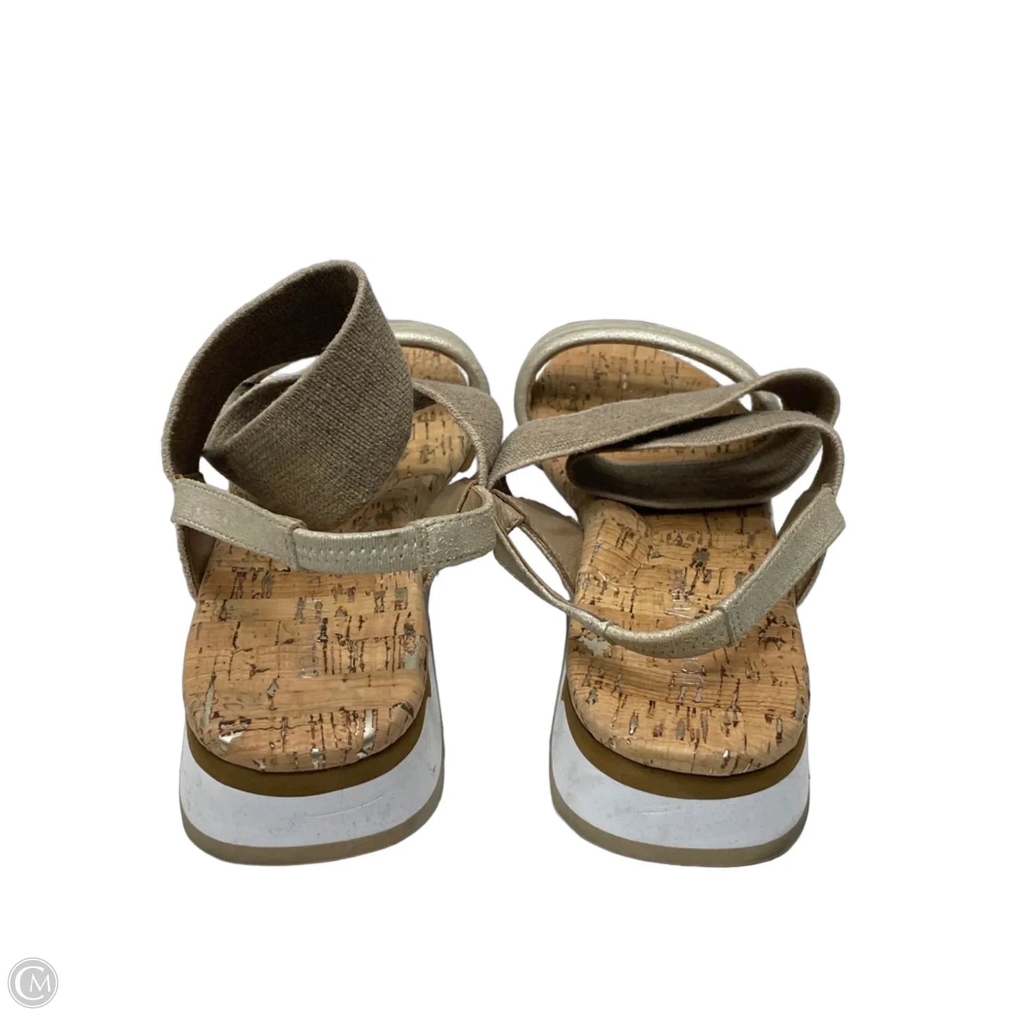 Sandals Heels Platform By Donald Pliner In Tan, Size: 9