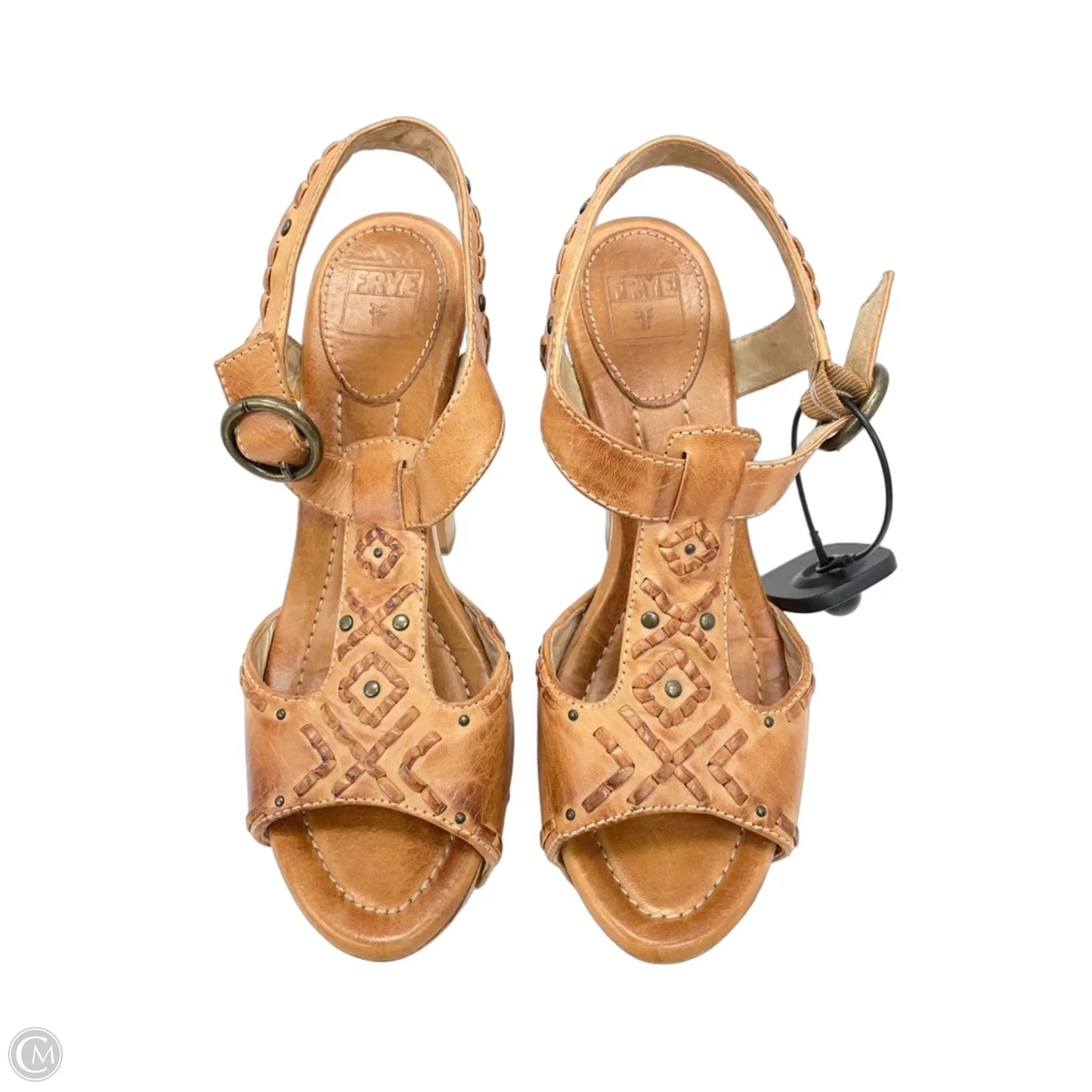 Sandals Designer By Frye In Tan, Size: 7