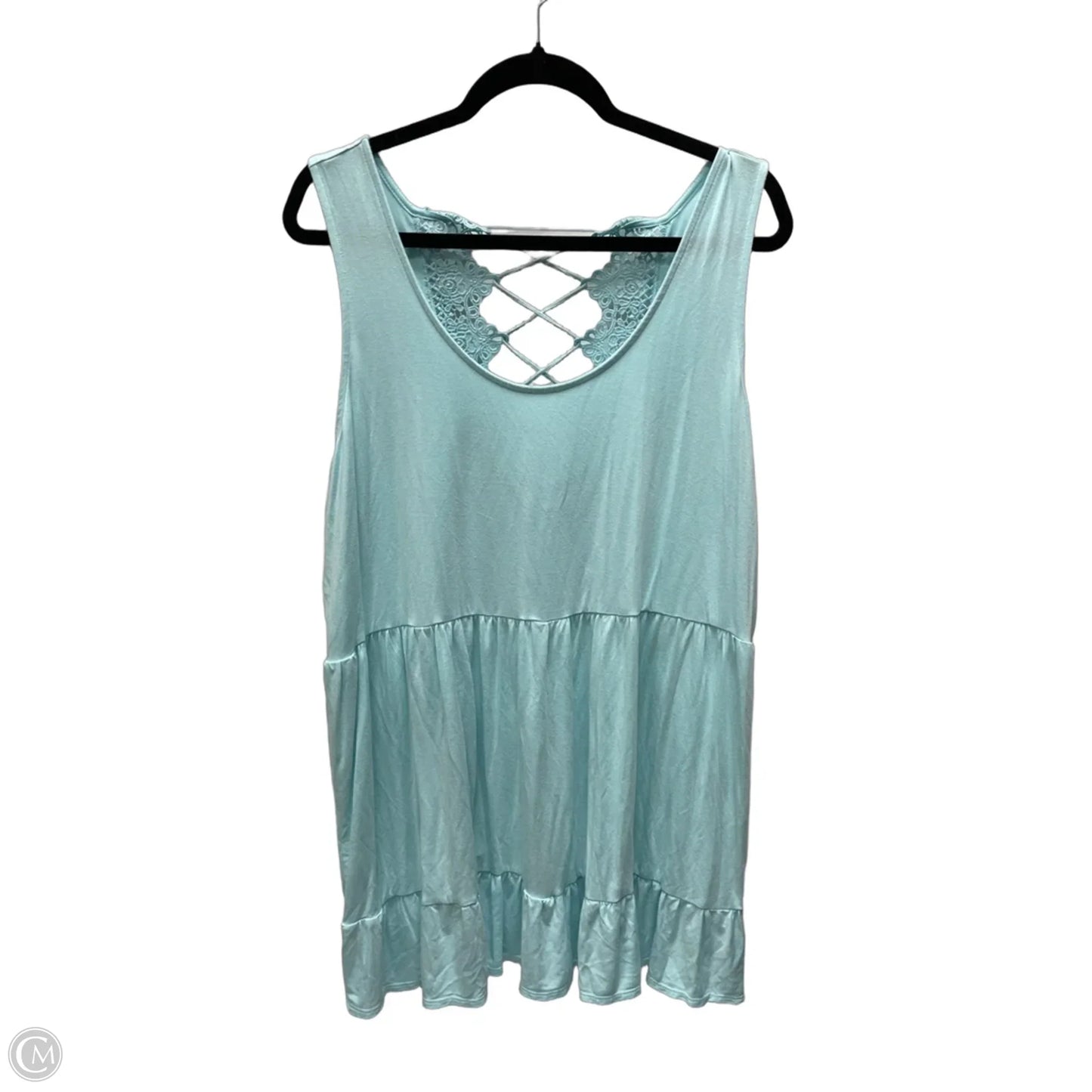 Top Sleeveless By Torrid In Aqua, Size: 3x