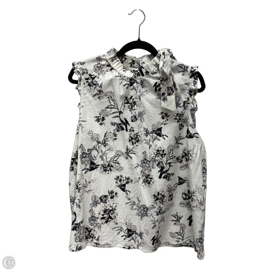 Top Sleeveless By Who What Wear In Floral Print, Size: L