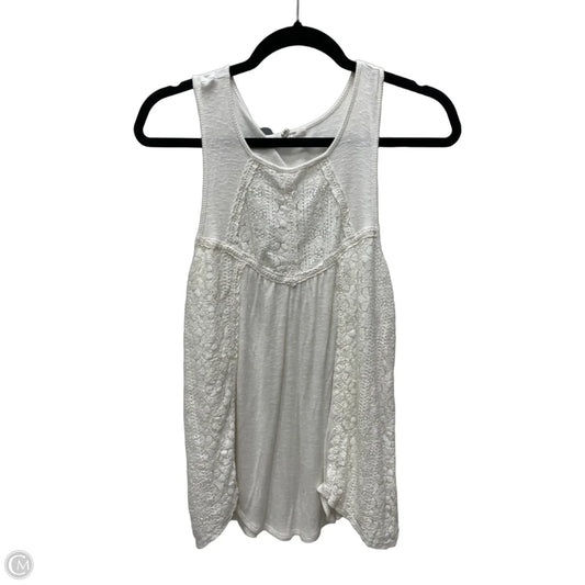 Top Sleeveless By Maurices In Cream, Size: M
