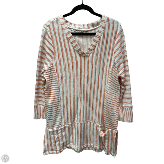 Tunic Long Sleeve By Soft Surroundings In Striped Pattern, Size: Xl