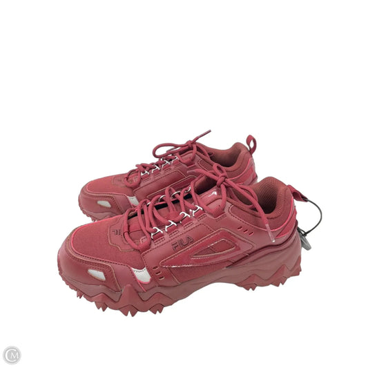 Shoes Sneakers By Fila In Red, Size: 9