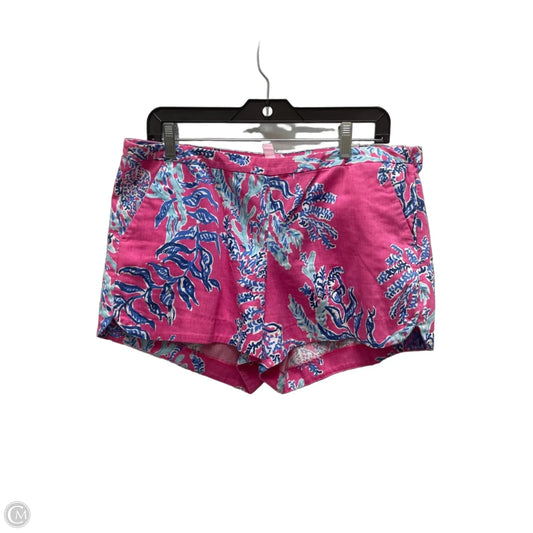 Shorts Designer By Lilly Pulitzer In Blue & Pink, Size: 10