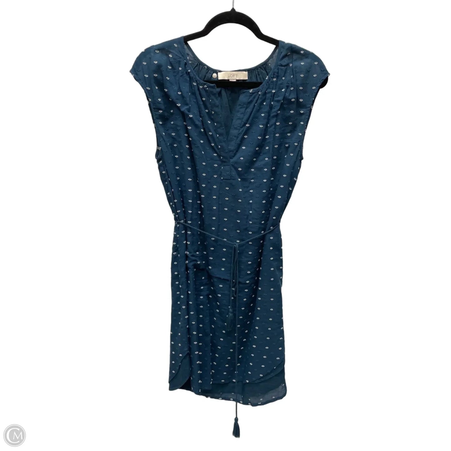 Dress Casual Short By Loft In Blue & White, Size: S