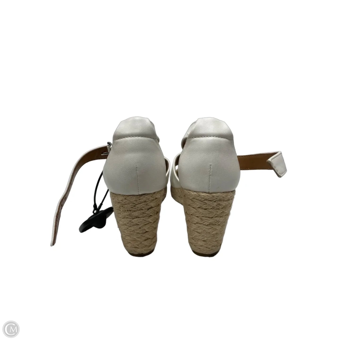 Sandals Heels Wedge By Style And Company In White, Size: 7.5