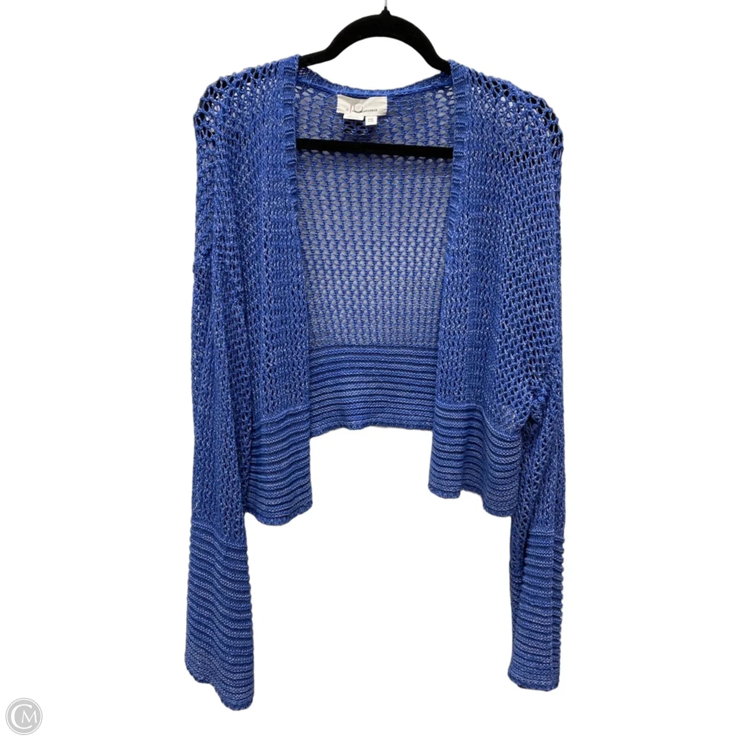 Sweater Cardigan By Anthropologie In Blue, Size: Osfm