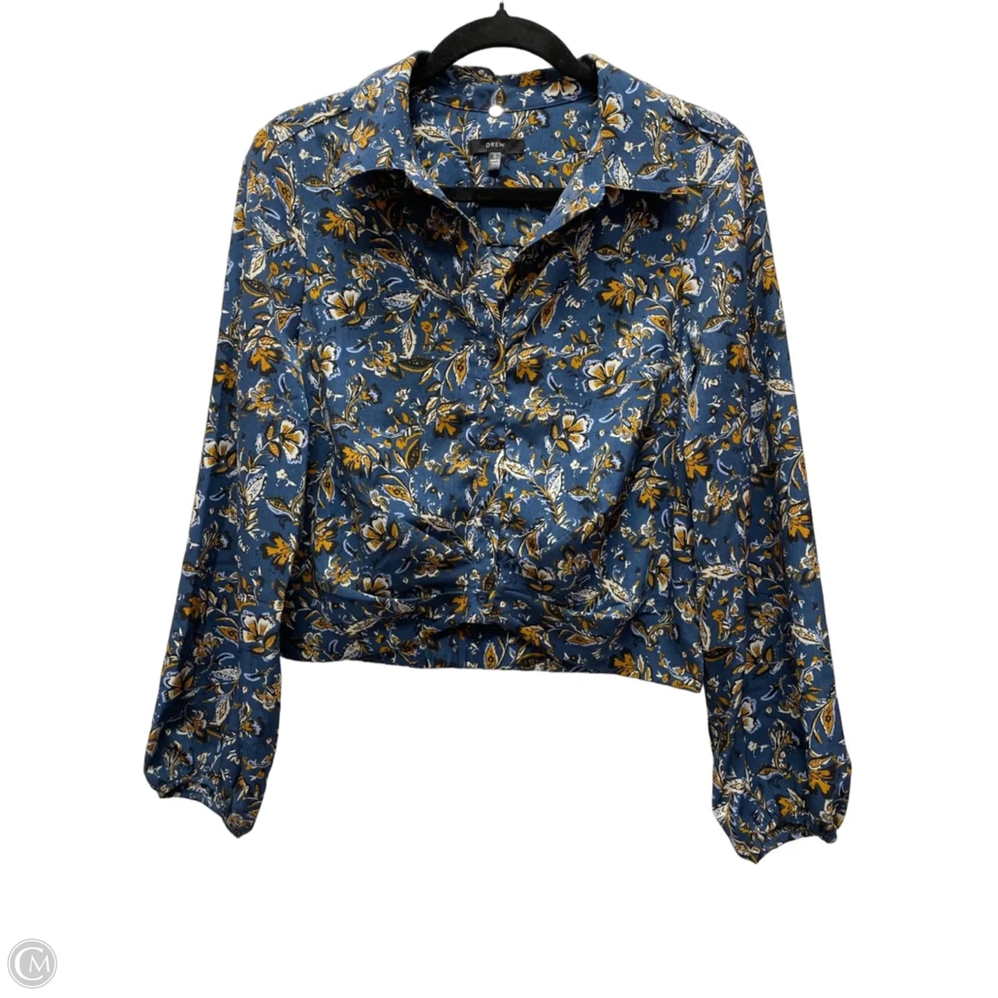 Top Long Sleeve By Drew In Floral Print, Size: S