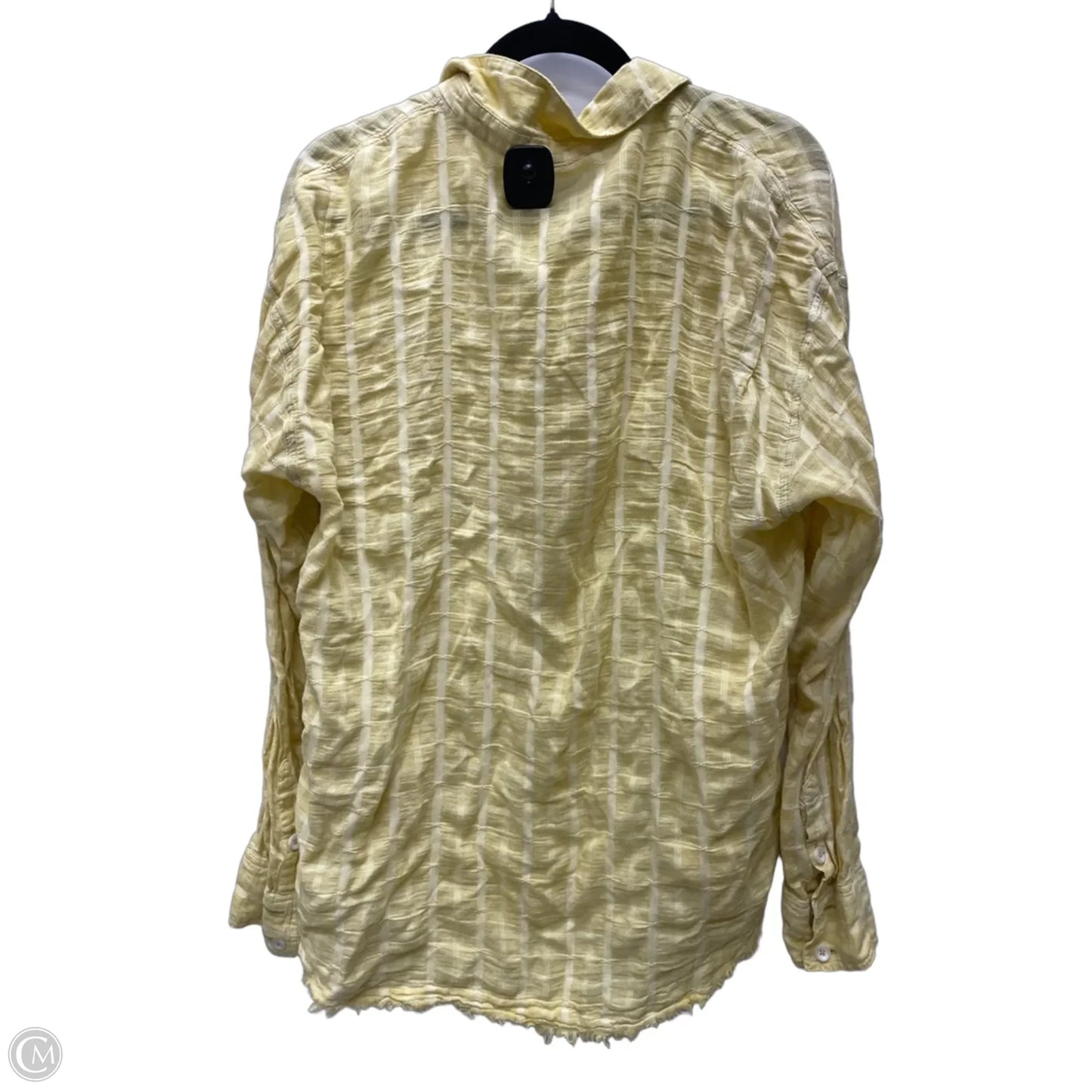Top Long Sleeve By Free People In Plaid Pattern, Size: M