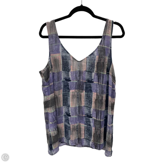 Blouse Sleeveless By Cabi In Multi-colored, Size: Xl