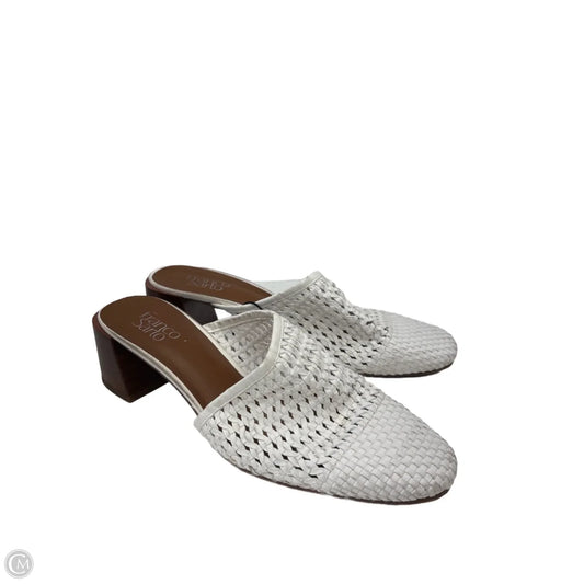 Shoes Heels Block By Franco Sarto In White, Size: 9.5