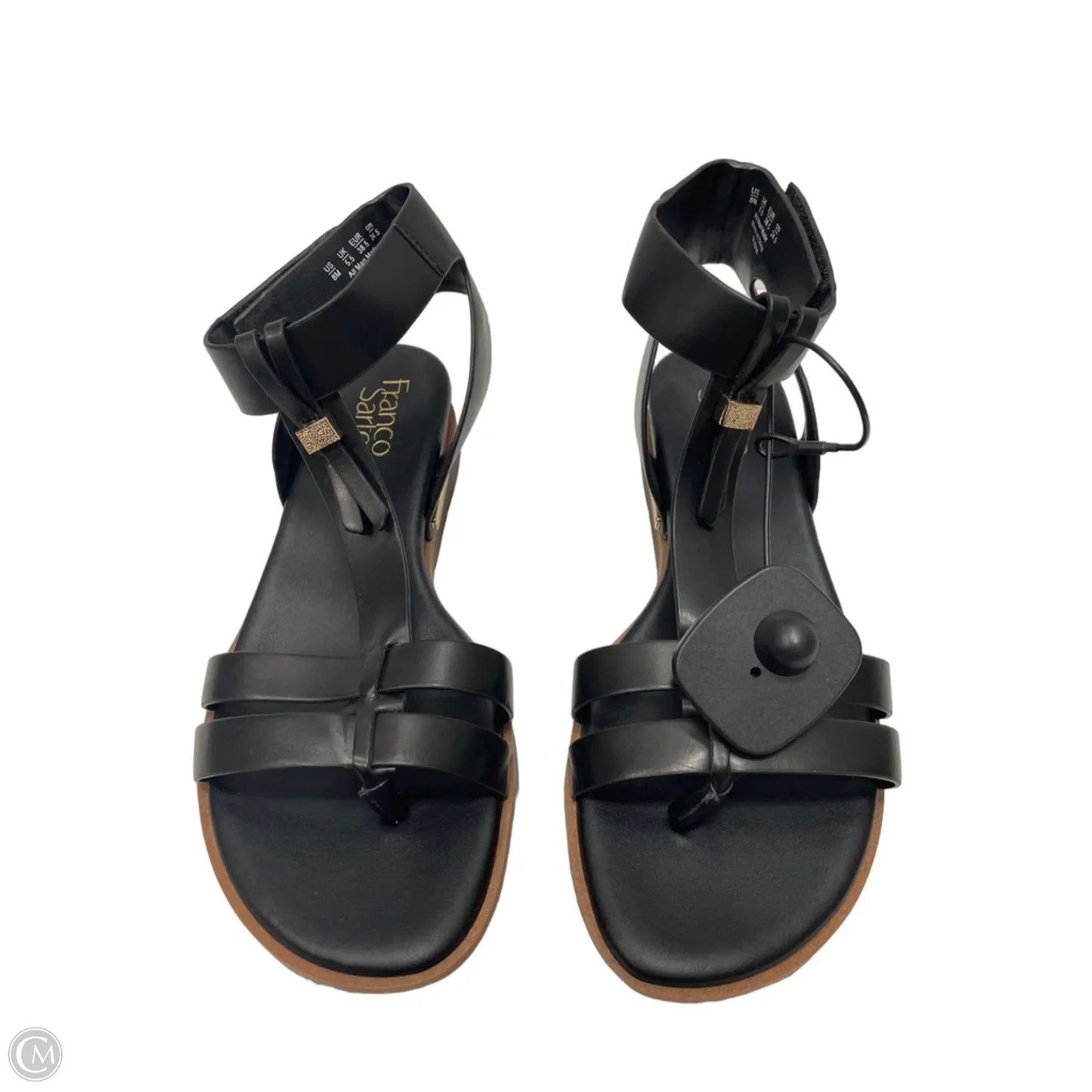 Sandals Heels Platform By Franco Sarto In Black, Size: 8