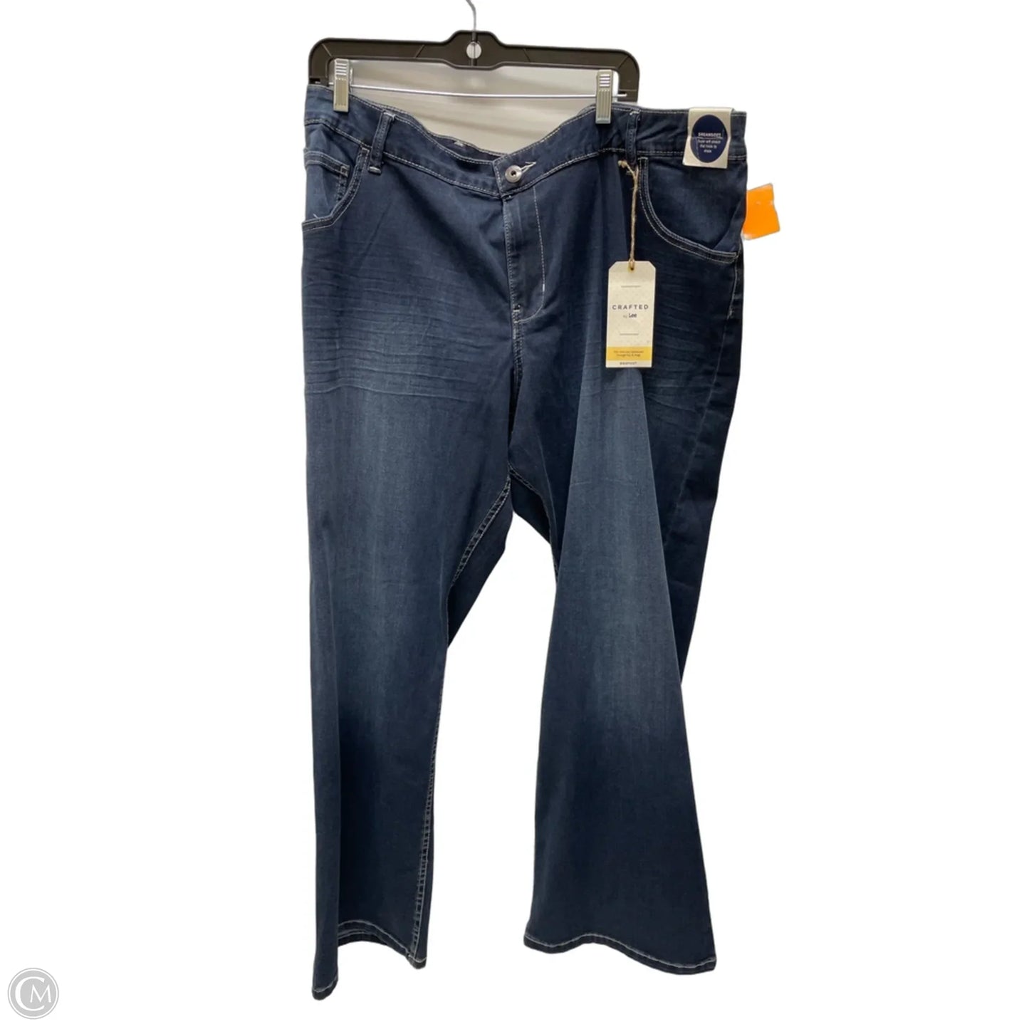 Jeans Boot Cut By Lee In Blue Denim, Size: 22