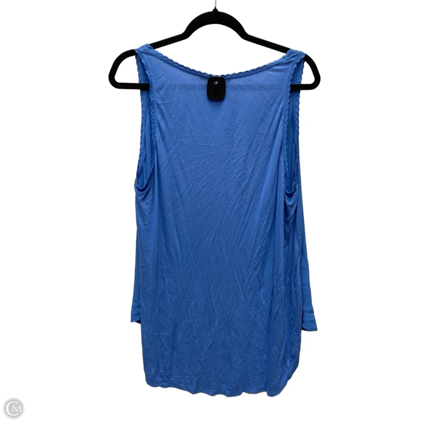 Top Sleeveless By Loft In Blue, Size: Xl