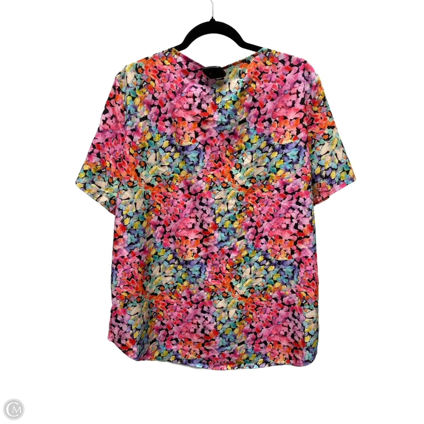 Blouse Short Sleeve By Clothes Mentor In Floral Print, Size: 2x
