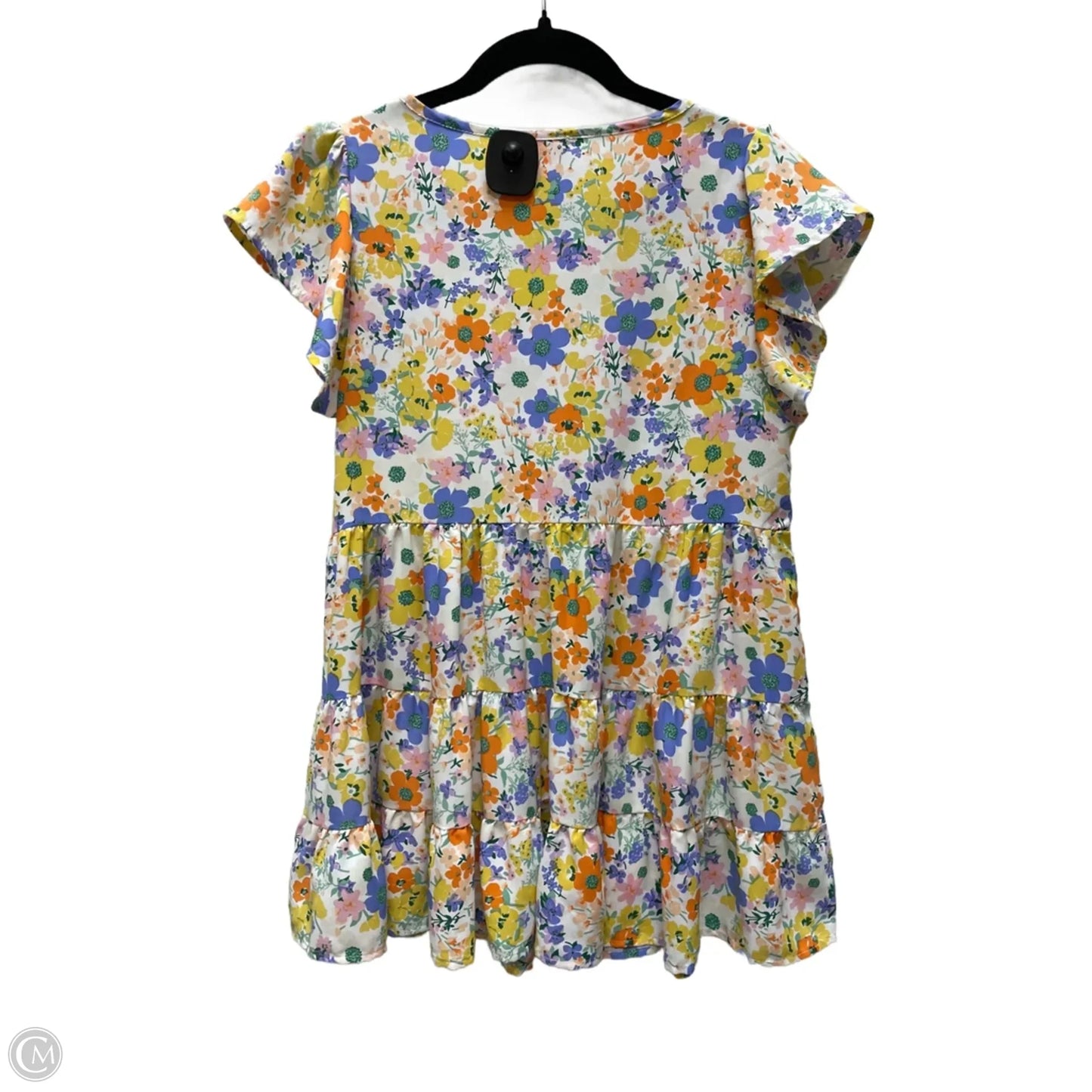 Blouse Short Sleeve By Clothes Mentor In Floral Print, Size: S