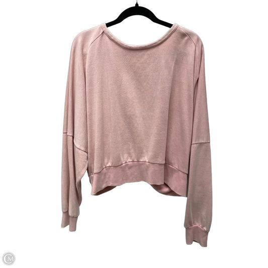Top Long Sleeve By No Boundaries In Pink, Size: 2x