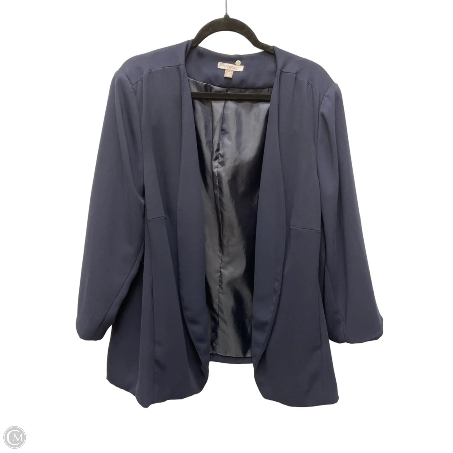 Blazer By Roz And Ali In Navy, Size: 3x