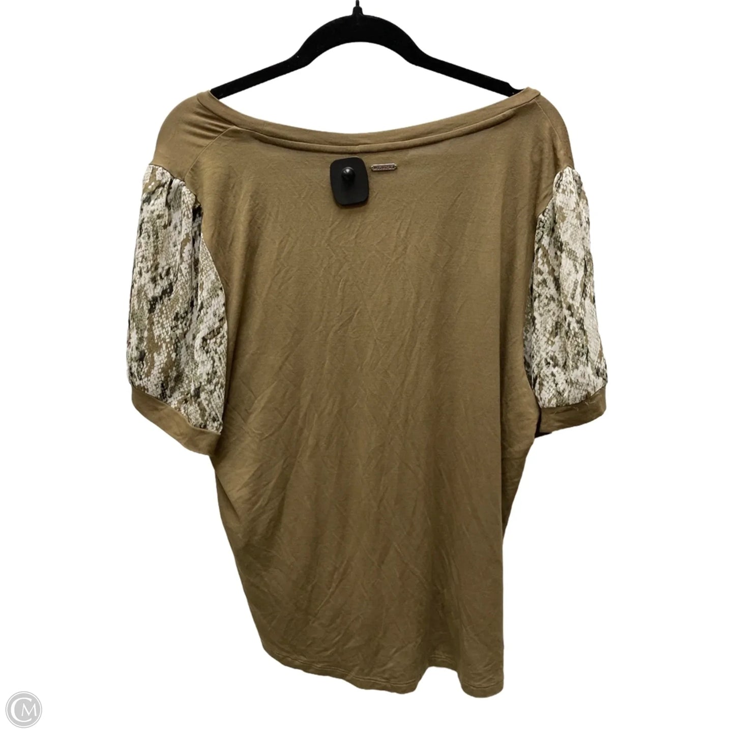 Top Short Sleeve By Dkny In Green, Size: Xl
