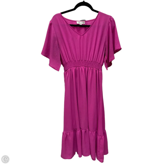 Dress Casual Short By She + Sky In Pink, Size: L
