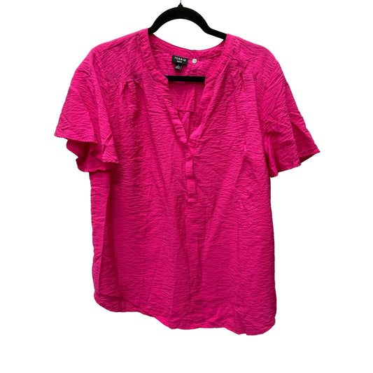 Top Short Sleeve By Torrid In Pink, Size: 2x