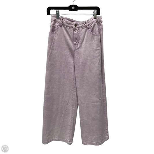 Jeans Wide Leg By Clothes Mentor In Purple Denim, Size: 12