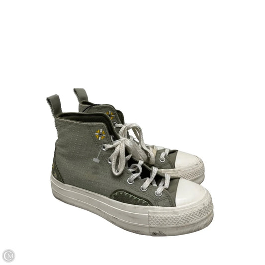 Shoes Sneakers Platform By Converse In Green, Size: 8