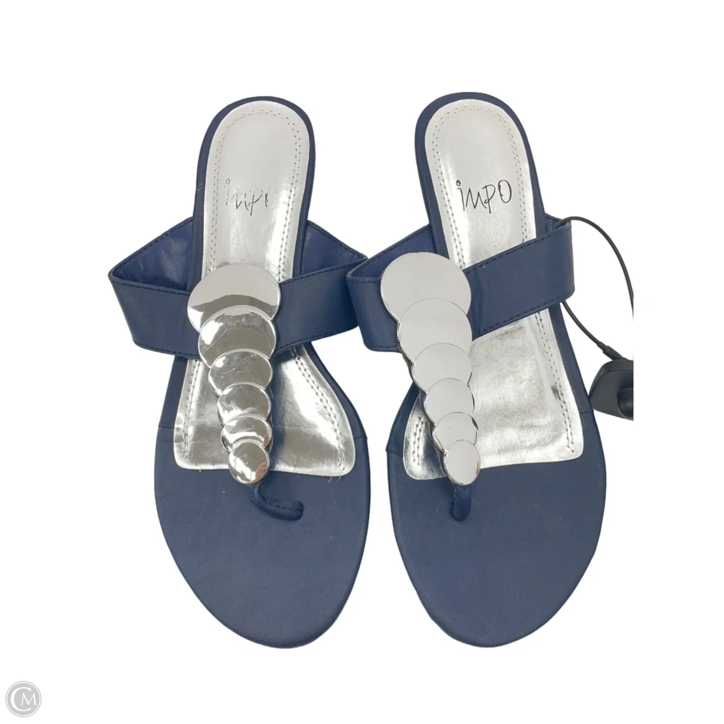 Sandals Heels Wedge By Impo In Navy, Size: 6