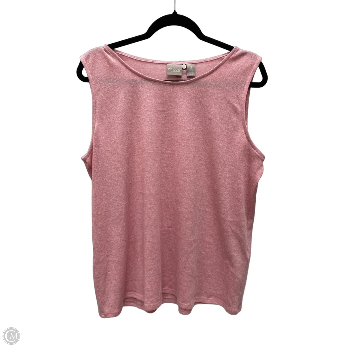 Top Sleeveless By Chicos In Pink, Size: Xl