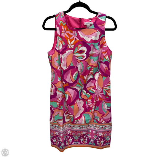 Dress Casual Short By London Times In Floral Print, Size: M