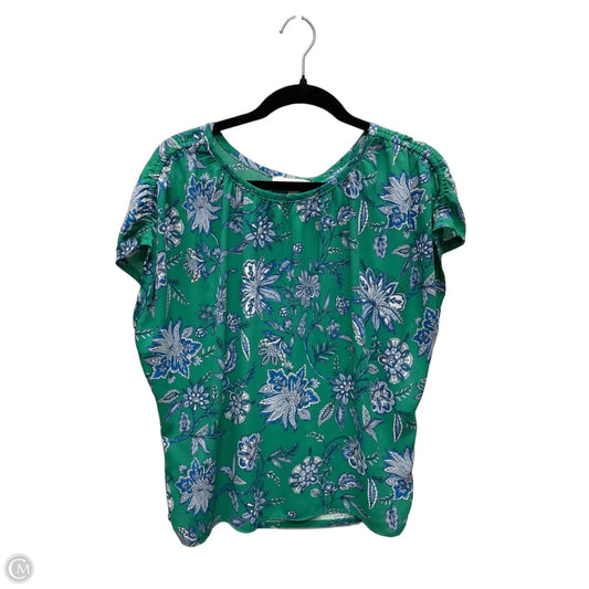 Blouse Short Sleeve By Loft In Floral Print, Size: Xs