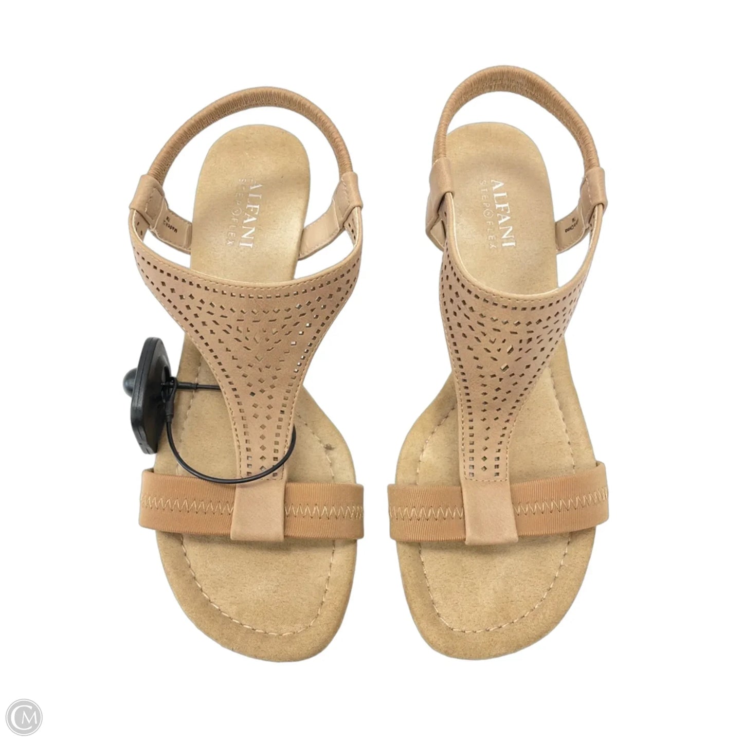Sandals Heels Wedge By Alfani In Tan, Size: 7
