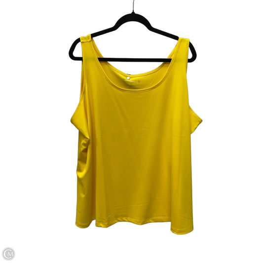 Tank Top By Susan Graver In Yellow, Size: 3x