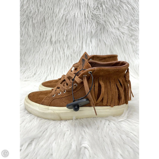 Shoes Sneakers By Vans In Brown, Size: 7