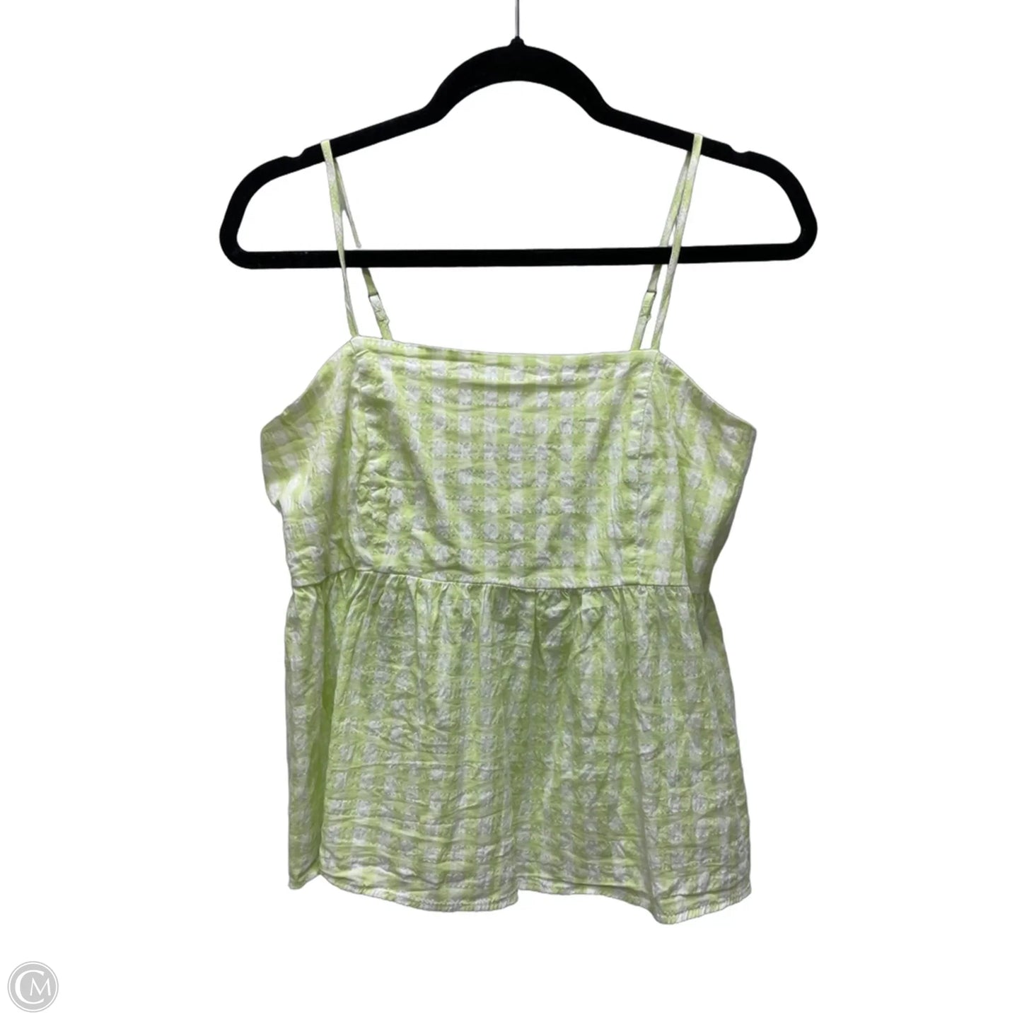 Top Sleeveless By Wild Fable In Checkered Pattern, Size: M