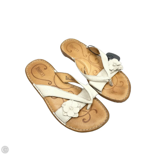 Sandals Flats By Born In Tan, Size: 8