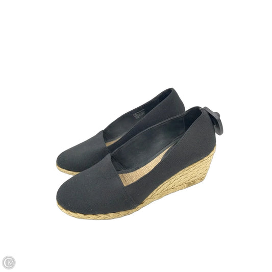 Shoes Heels Wedge By Lauren By Ralph Lauren In Black, Size: 7.5