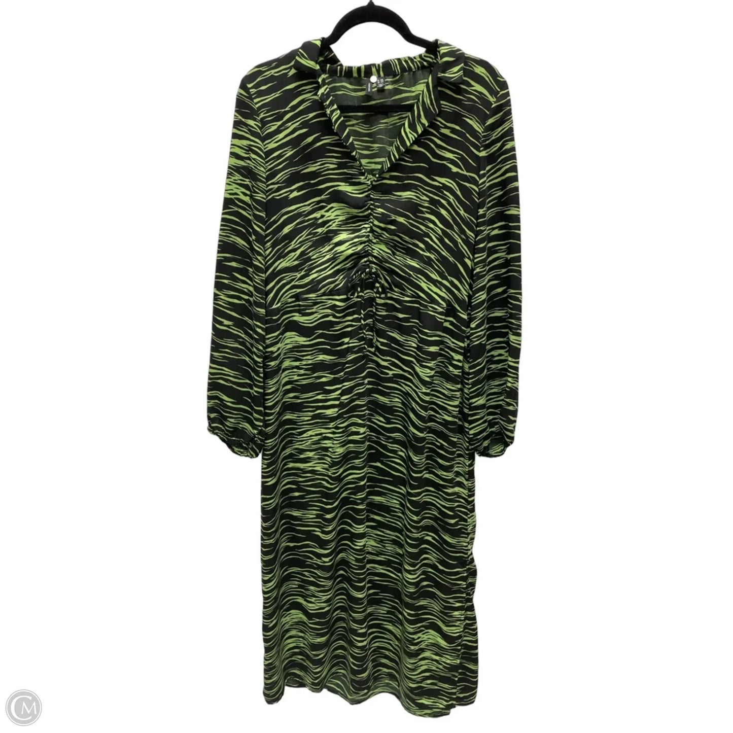 Dress Casual Maxi By Vero Moda In Black & Green, Size: 2x