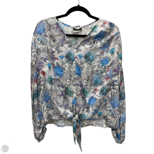 Blouse Long Sleeve By Cmc In Floral Print, Size: M