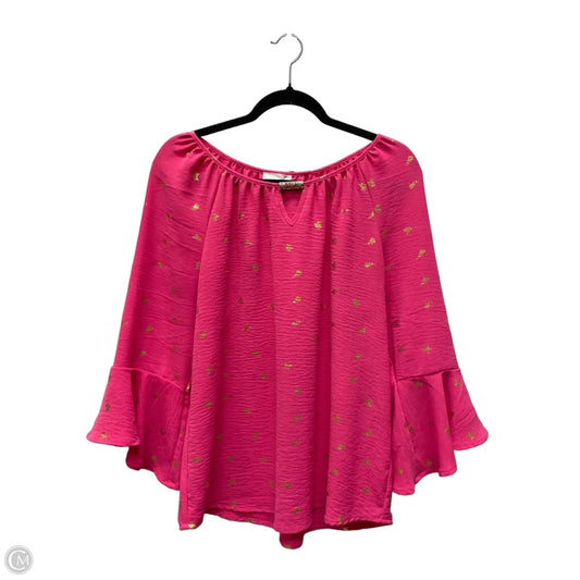 Top 3/4 Sleeve By Clothes Mentor In Floral Print, Size: M