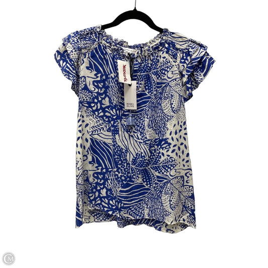 Top Sleeveless By Rose And Olive In Floral Print, Size: Xs