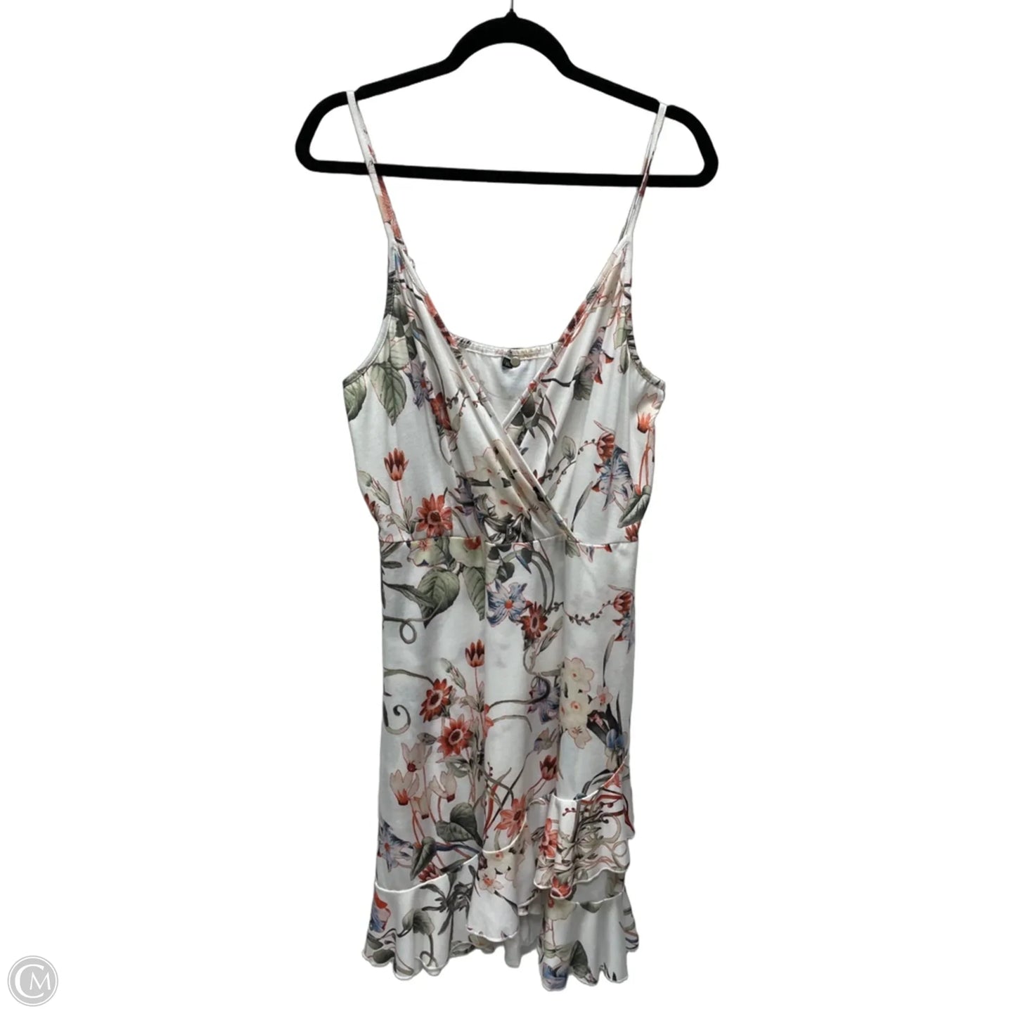 Dress Casual Short By Clothes Mentor In Floral Print, Size: Xl