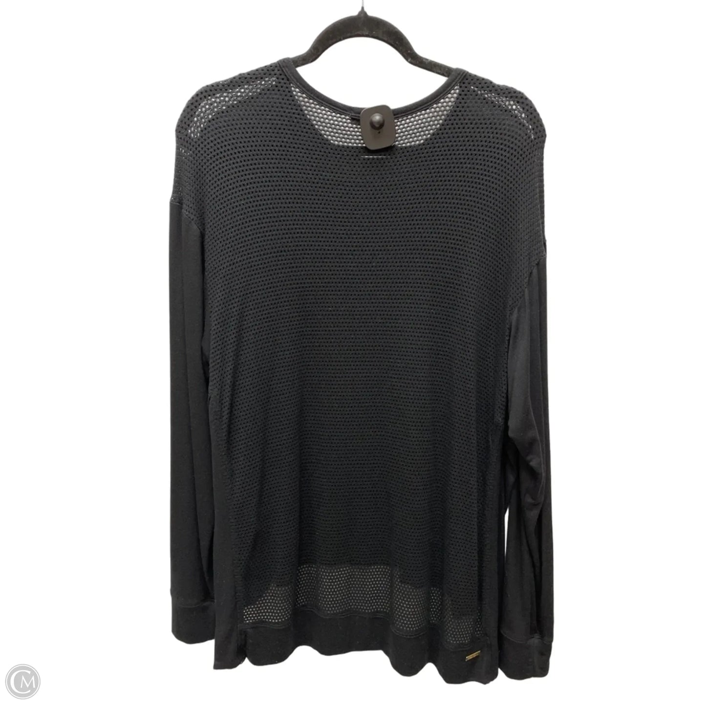 Top Long Sleeve By Cmb In Black, Size: L