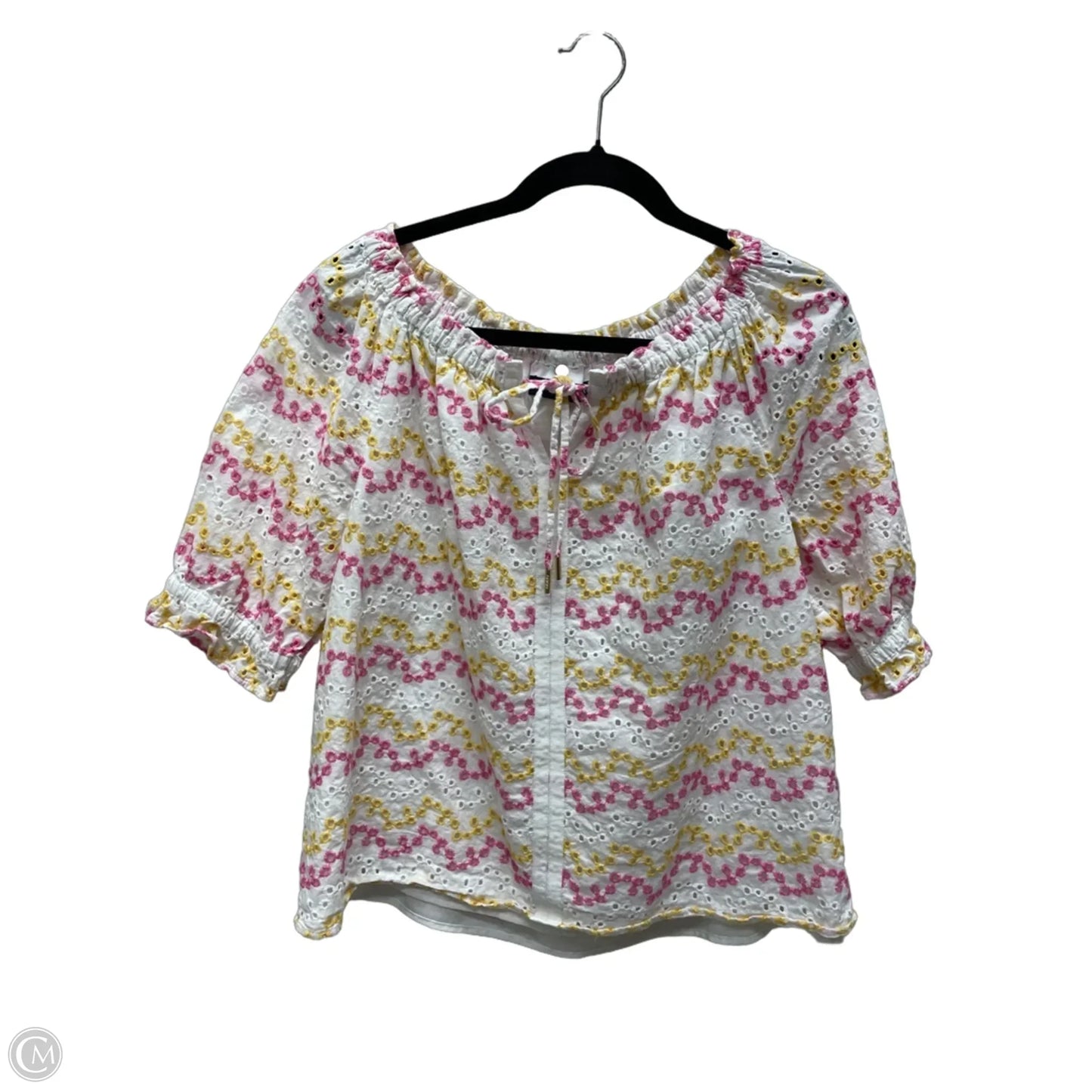 Top Short Sleeve By Tommy Hilfiger In Floral Print, Size: S